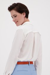 Witte blouse met lange mouwen van D'Auvry voor Dames