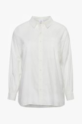 Witte blouse met lange mouwen van Fransa voor Dames