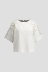 Productfoto 1 van Witte blouse met opengewerkte mouwen door Louise voor Dames