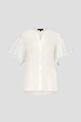 Witte blouse met vlindermouwen van More & More voor Dames