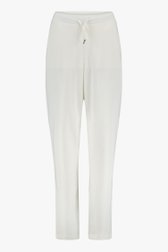 Witte broek met structuur van Liberty Island homewear voor Dames