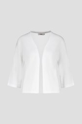 Witte cardigan met halflange mouwen van Libelle voor Dames