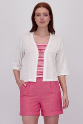 Witte cardigan met halflange mouwen van Libelle voor Dames