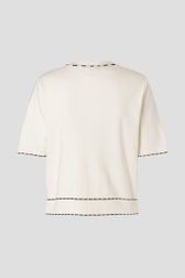 Productfoto 2 van Witte cardigan met korte mouwen door More & More voor Dames