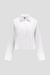 Productfoto 1 van Witte cropped hemdblouse  door Louise voor Dames