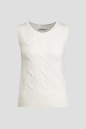 Productfoto 1 van Witte gebreide top met structuur door Liberty Island voor Dames