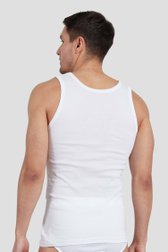 Witte geribde tanktop - Set van 2 van Tom Tailor voor Heren