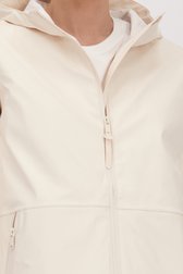 Detail van Witte halflange regenjas door Tantä voor Dames