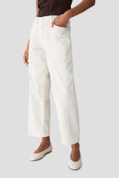 Voorkant van Witte jeans - Barrel fit  door Opus voor Dames