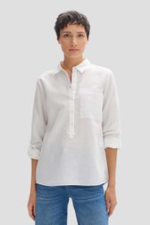 Witte linnen blouse van Opus voor Dames
