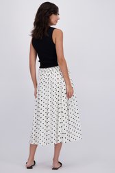 Achterkant van Witte midirok met zwarte polkadotprint door JDY voor Dames