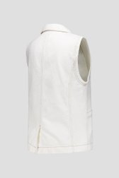 Witte mouwloze jeansvest van Louise voor Dames