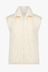 Witte mouwloze teddy gilet van Liberty Island homewear voor Dames