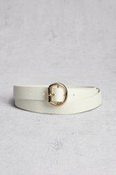 Witte riem met gouden gesp van D'Auvry voor Dames