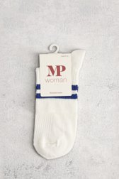 Productfoto 1 van Witte sokken met donkerblauwe streepjes door MP Denmark voor Dames