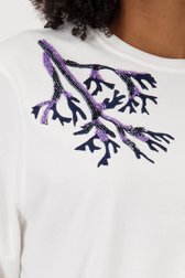 Witte sweater met borduursel van Louise voor Dames