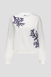 Witte sweater met borduursel van Louise voor Dames