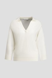 Productfoto 1 van Witte trui met polokraag door D'Auvry voor Dames