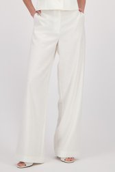 Detail van Witte wijde broek door D'Auvry voor Dames
