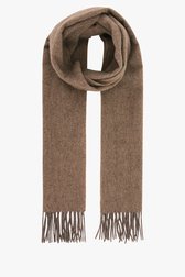 Wollen sjaal in bruin-grijs van Michaelis voor Heren