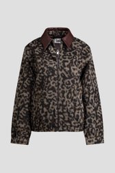 Productfoto 1 van Zacht bruin vest met panterprint door Louise voor Dames