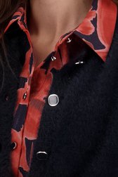 Zachte donkerblauwe cardigan met detailknopen van Claude Arielle voor Dames