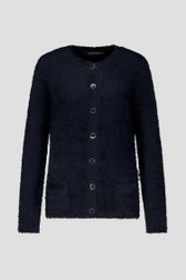 Zachte donkerblauwe cardigan met detailknopen van Claude Arielle voor Dames
