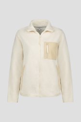 Zachte ecru fleece cardigan van Liberty Island voor Dames