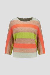 Zachte gestreepte pull met 3/4 mouwen van Libelle voor Dames