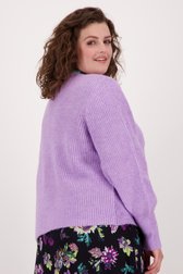 Zachte lila cardigan van Only Carmakoma voor Dames