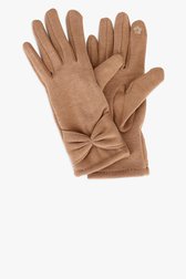 Zachte taupe handschoenen van Liberty Island voor Dames