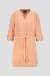 Zalmroze jurk van AC by Annelien Coorevits voor Dames