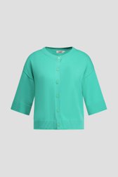 Productfoto 1 van Zeegroene cardigan met 3/4 mouwen  door Libelle voor Dames