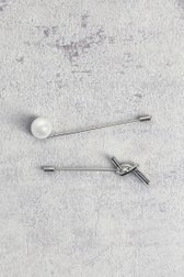 Voorkant van Zilveren broches - 2 stuks door Liberty Island voor Dames