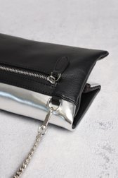 Achterkant van Zilveren clutch met afneembare schouderriem door Liberty Island voor Dames