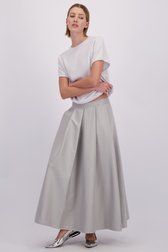 Voorkant van Zilvergrijze lange rok door D'Auvry Studio voor Dames