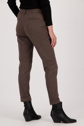 Zwart-bruine geklede broek van Opus voor Dames