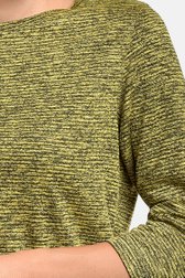Zwart-gele geribte T-shirt van Bicalla voor Dames