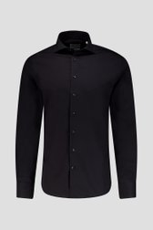 Zwart hemd - slim fit van Michaelis voor Heren