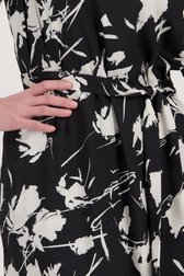 Zwart kleedje met ecru print van D'Auvry voor Dames