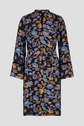 Zwart kleedje met fijne bloemenprint van More & More voor Dames