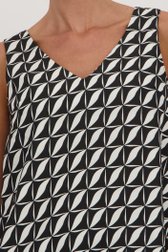Zwart topje met grafische print van More & More voor Dames
