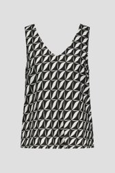 Zwart topje met grafische print van More & More voor Dames