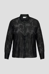 Productfoto 1 van Zwarte blouse met broderie door ONLY Carmakoma voor Dames