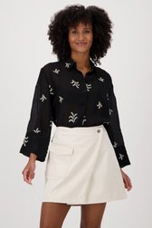 Zwarte blouse met geborduurd motief van JDY voor Dames