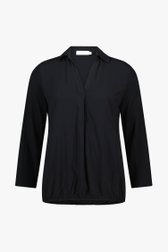 Zwarte blouse met lange mouwen van Liberty Island voor Dames