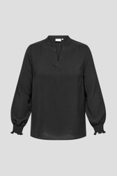 Zwarte blouse met V-hals van Only Carmakoma voor Dames