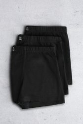 Voorkant van Zwarte boxer - Trunk pants - Set van 3 door Liberty Island voor Heren