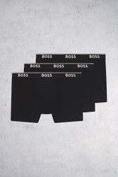 Voorkant van Zwarte boxershorts - Set van 3 door Hugo Boss voor Heren
