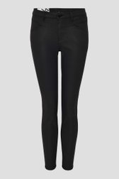 Zwarte broek met coating - Slim fit van Opus voor Dames